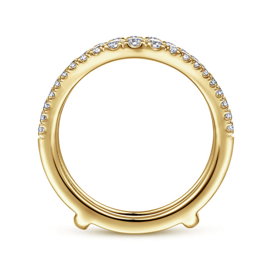 14K Yellow Gold Diamond Ring Enhancer angle 2