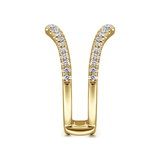 14K Yellow Gold Diamond Ring Enhancer angle 4