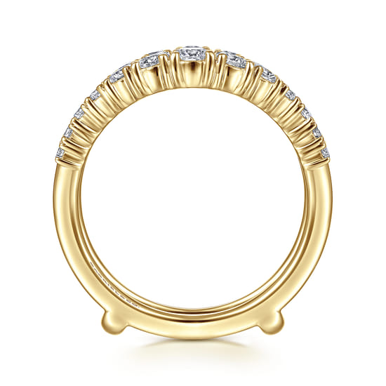 14K Yellow Gold Diamond Ring Enhancer angle 2