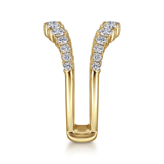 14K Yellow Gold Diamond Ring Enhancer angle 4