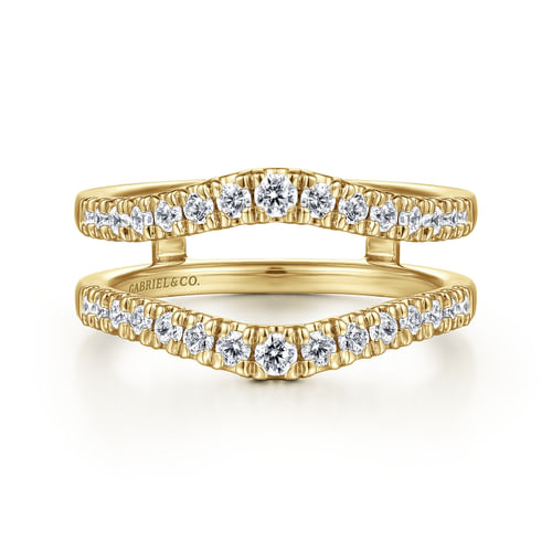 14K Yellow Gold Diamond Ring Enhancer