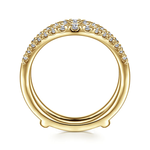 14K Yellow Gold Diamond Ring Enhancer