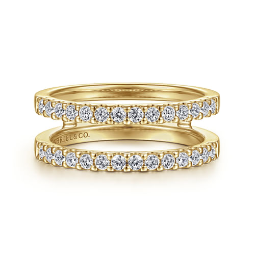 14K Yellow Gold Diamond Ring Enhancer