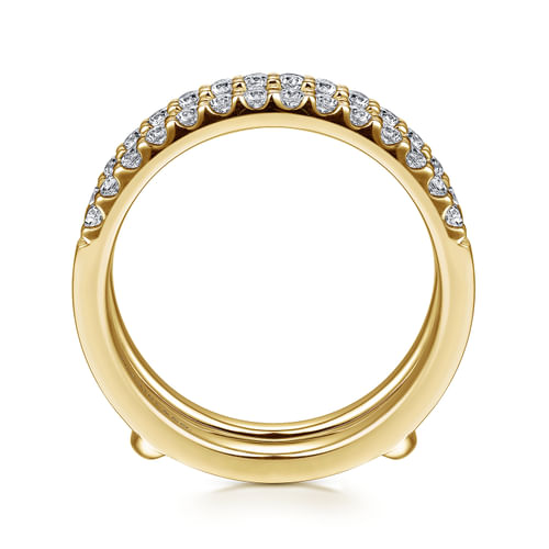 14K Yellow Gold Diamond Ring Enhancer