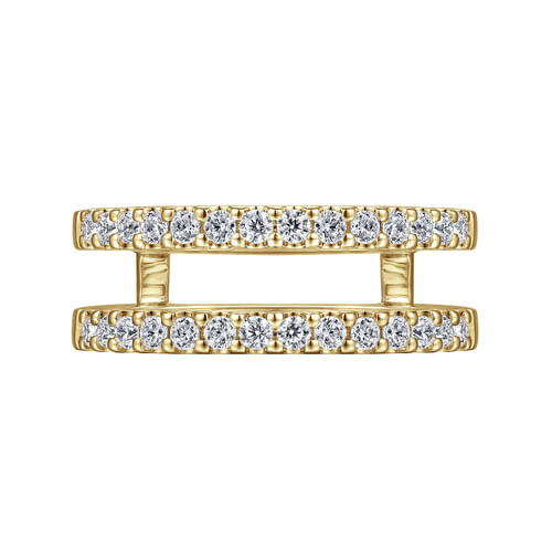 14K Yellow Gold Diamond Ring Enhancer