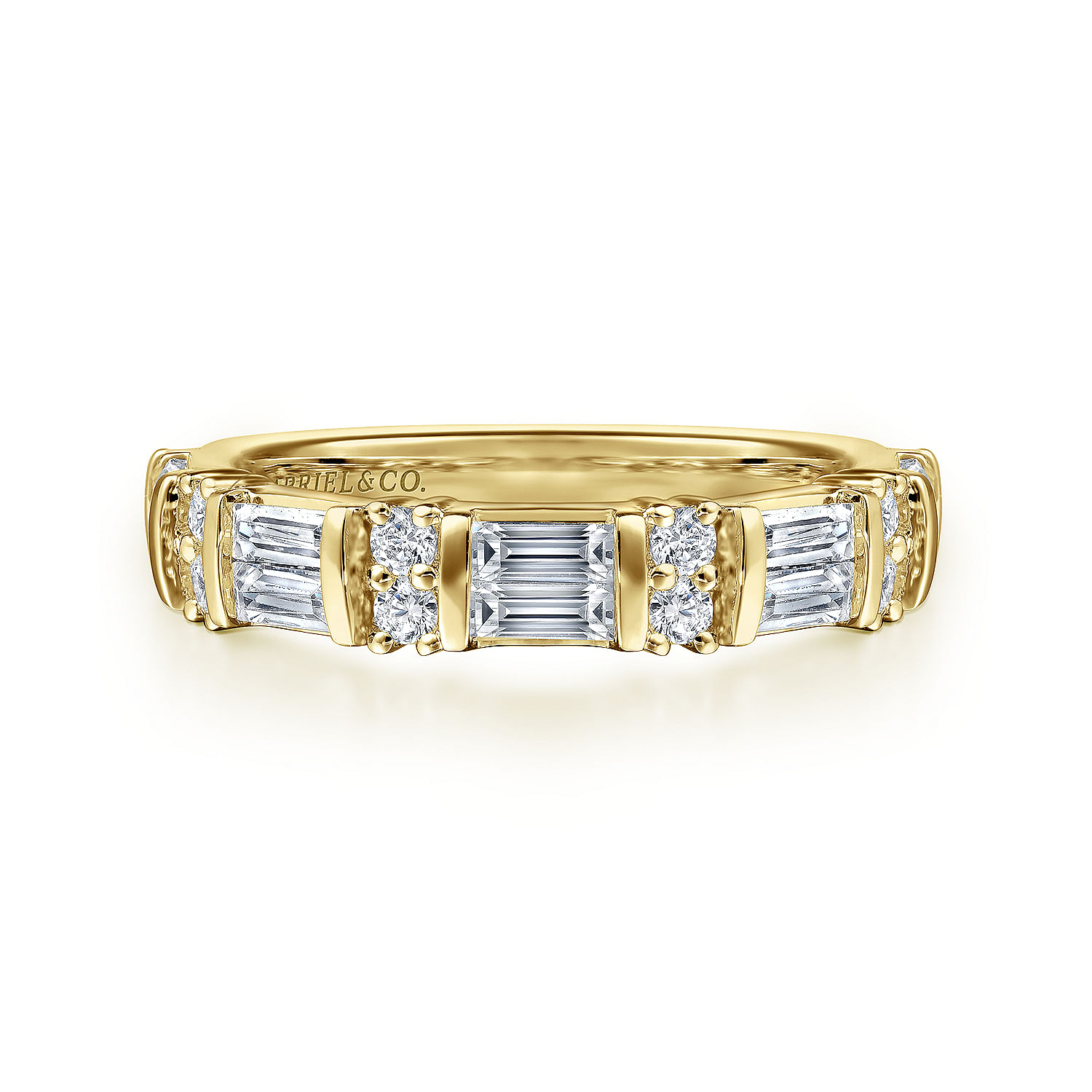Gabriel - 14K Yellow Gold Diamond Ring