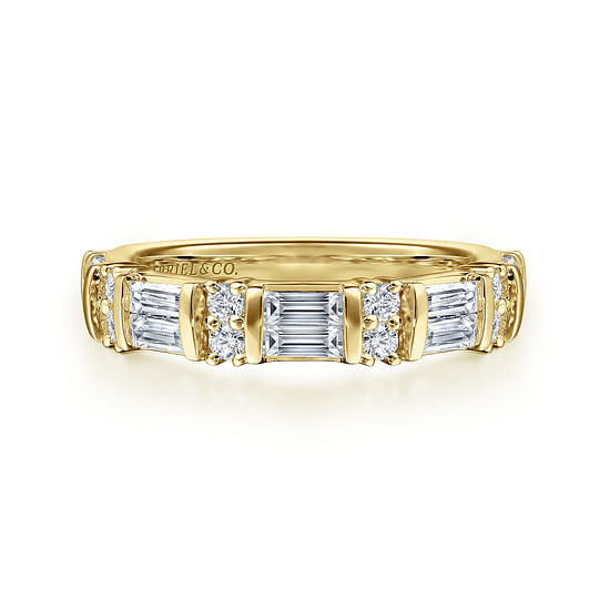 Gabriel - 14K Yellow Gold Diamond Ring