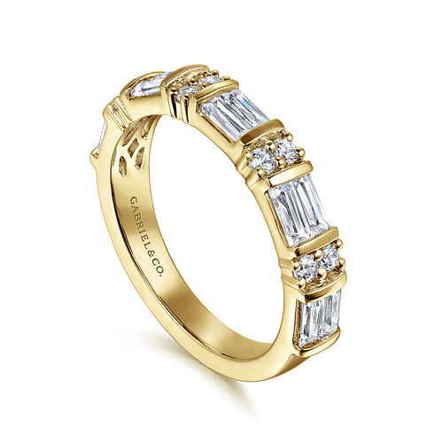 14K Yellow Gold Diamond Ring