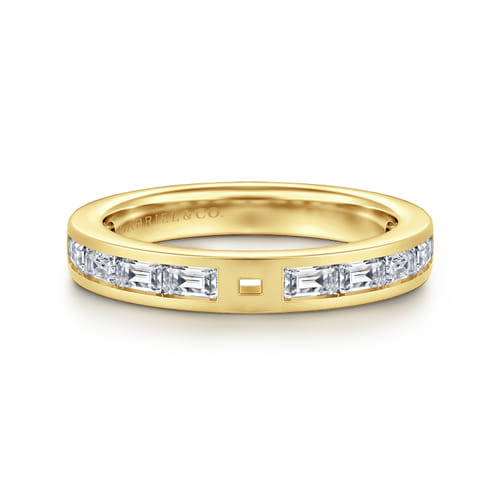14K Yellow Gold Diamond Shank