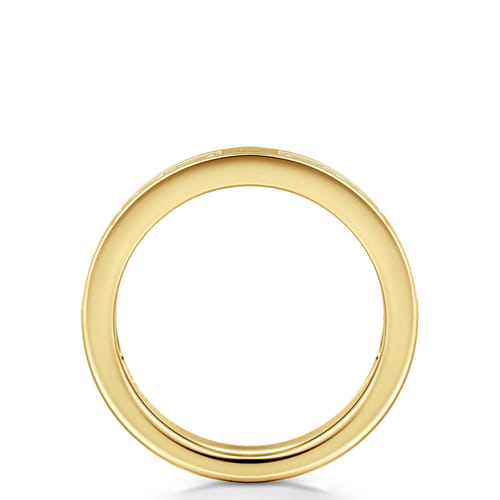 14K Yellow Gold Diamond Shank