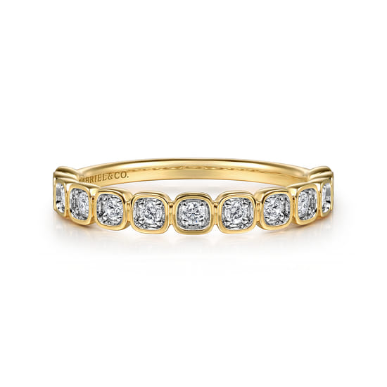 14K Yellow Gold Diamond Stackable Ring, 0.2ct 14K Yellow Gold Diamond Stackable Ring, 0.2ct