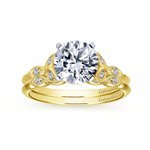 14K Yellow Gold Diamond Wedding Band