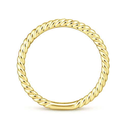 14K Yellow Gold Diamond Wedding Band