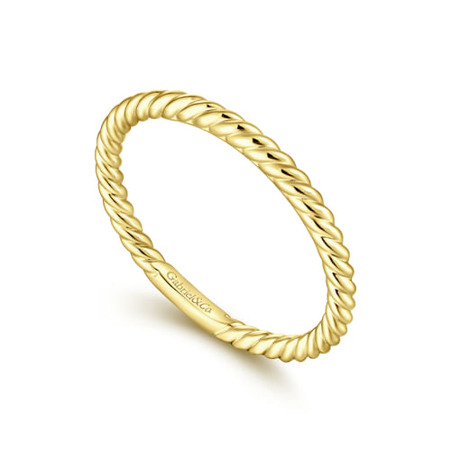 14K Yellow Gold Diamond Wedding Band