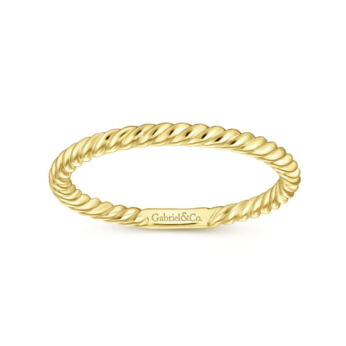 14K Yellow Gold Diamond Wedding Band