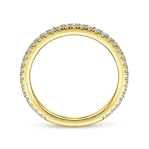 14K Yellow Gold Diamond Wedding Band