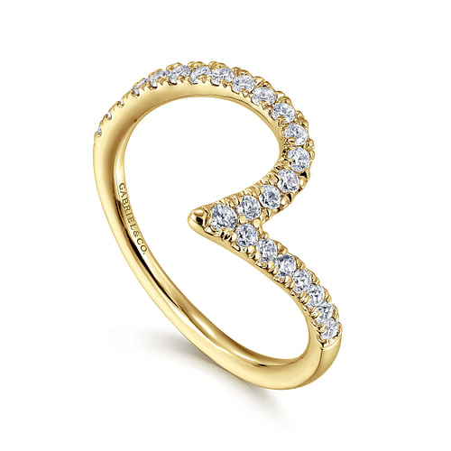 14K Yellow Gold Diamond Wedding Band