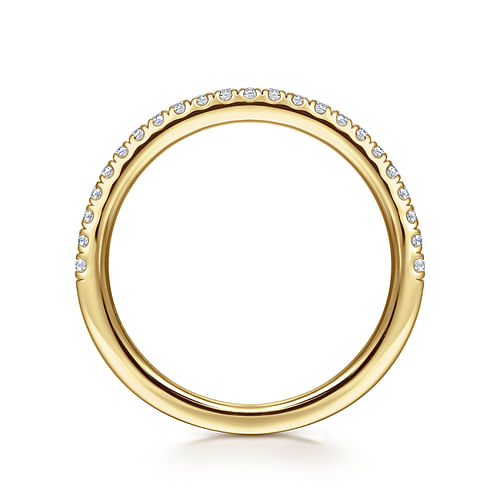 14K Yellow Gold Diamond Wedding Band
