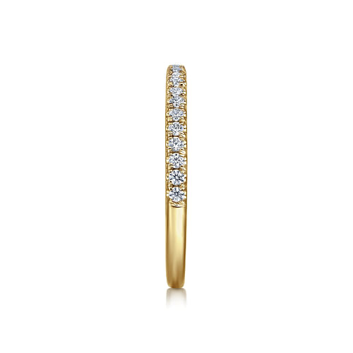 14K Yellow Gold Diamond Wedding Band