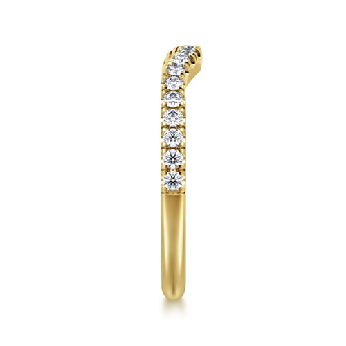 14K Yellow Gold Diamond Wedding Band