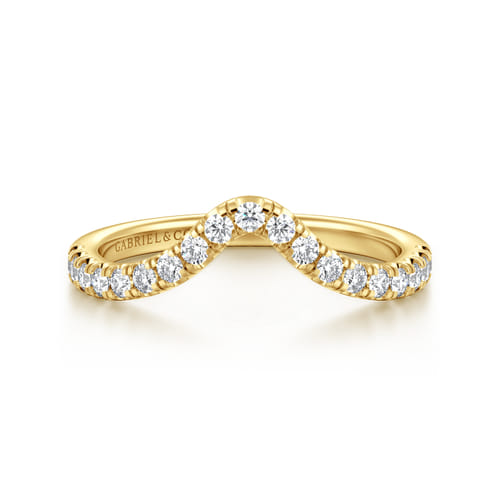 14K Yellow Gold Diamond Wedding Band 14K Yellow Gold Diamond Wedding Band