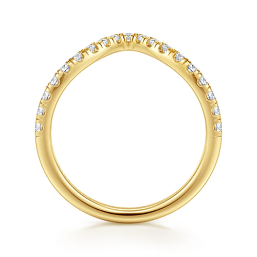 14K Yellow Gold Diamond Wedding Band 14K Yellow Gold Diamond Wedding Band