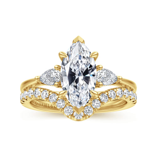14K Yellow Gold Diamond Wedding Band 14K Yellow Gold Diamond Wedding Band