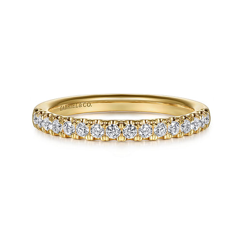 14K Yellow Gold Diamond Wedding Band
