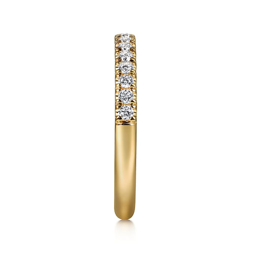 14K Yellow Gold Diamond Wedding Band