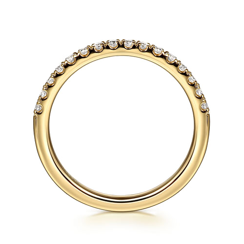 14K Yellow Gold Diamond Wedding Band