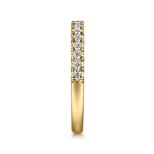 14K Yellow Gold Diamond Wedding Band