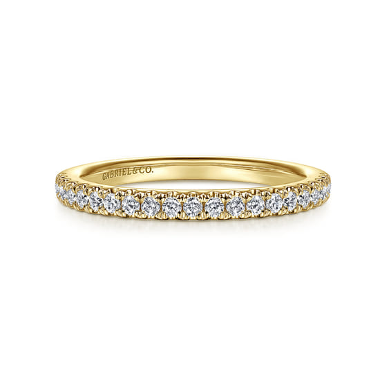 Gabriel - 14K Yellow Gold Diamond Wedding Band Gabriel - 14K Yellow Gold Diamond Wedding Band