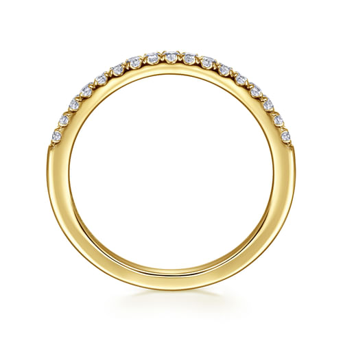 14K Yellow Gold Diamond Wedding Band