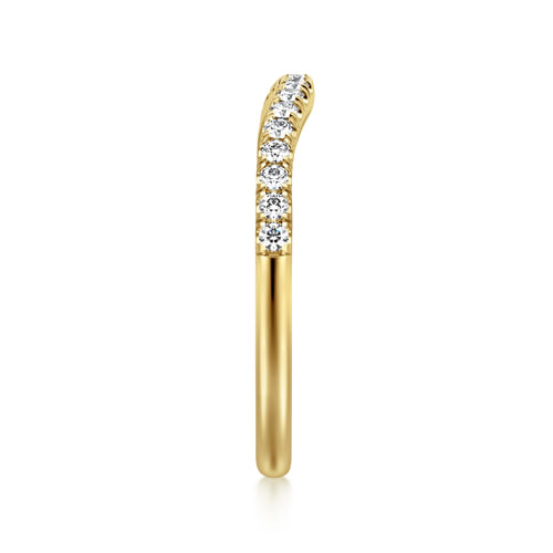 14K Yellow Gold Diamond Wedding Band