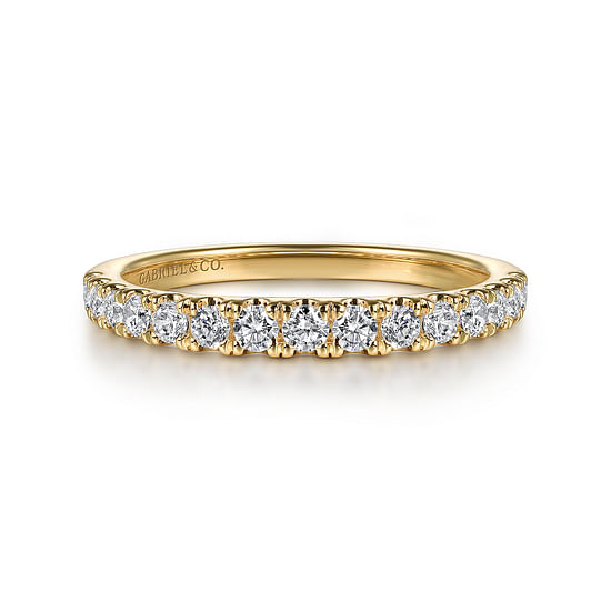 Gabriel - 14K Yellow Gold Diamond Wedding Band