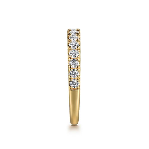 14K Yellow Gold Diamond Wedding Band