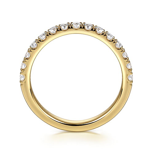 14K Yellow Gold Diamond Wedding Band