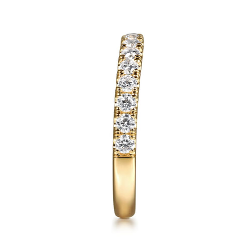 14K Yellow Gold Diamond Wedding Band