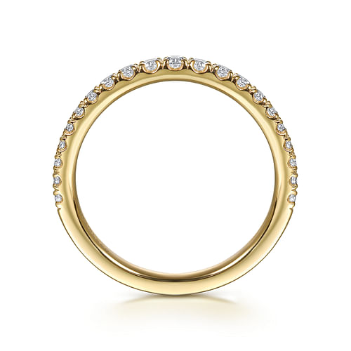 14K Yellow Gold Diamond Wedding Band