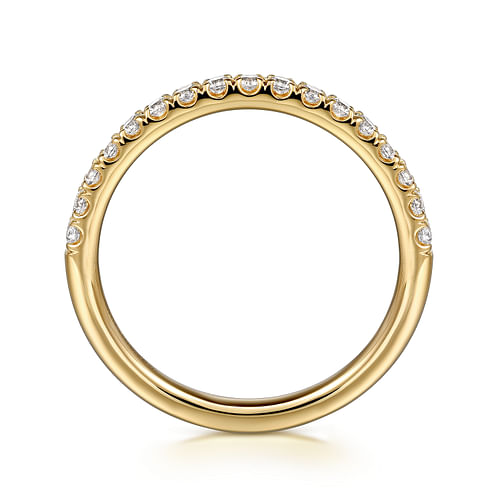 14K Yellow Gold Diamond Wedding Band