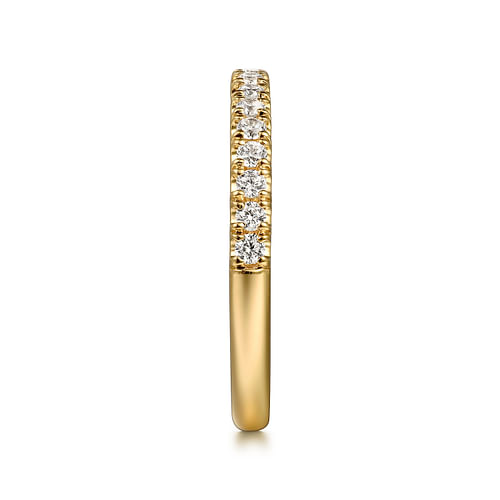 14K Yellow Gold Diamond Wedding Band