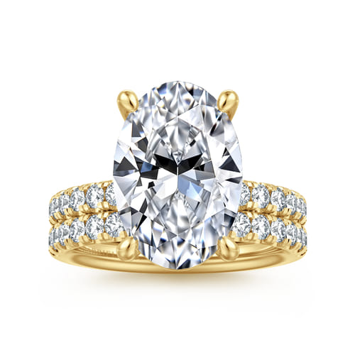14K Yellow Gold Diamond Wedding Band
