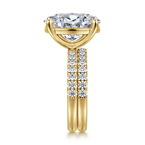 14K Yellow Gold Diamond Wedding Band