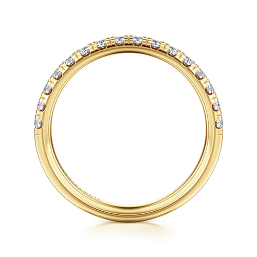 14K Yellow Gold Diamond Wedding Band