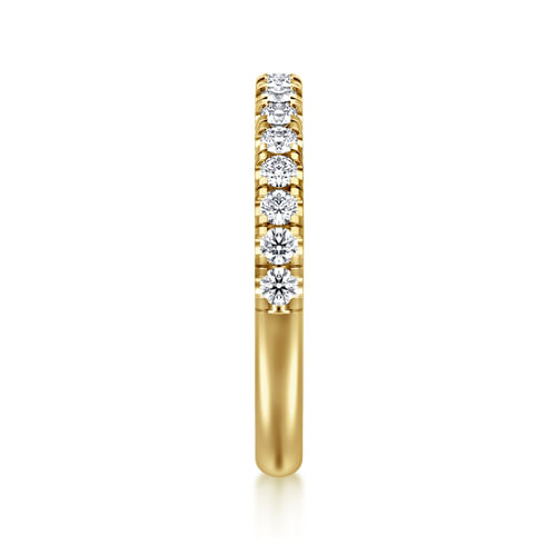 14K Yellow Gold Diamond Wedding Band