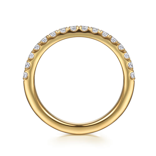 14K Yellow Gold Diamond Wedding Band