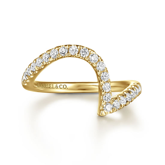 Gabriel - 14K Yellow Gold Diamond Wedding Band