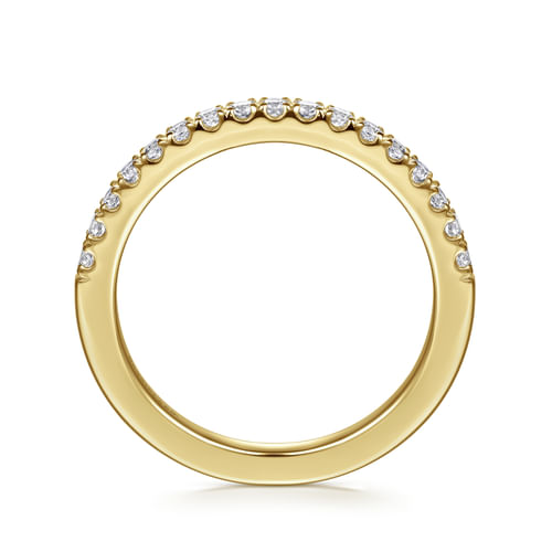 14K Yellow Gold Diamond Wedding Band