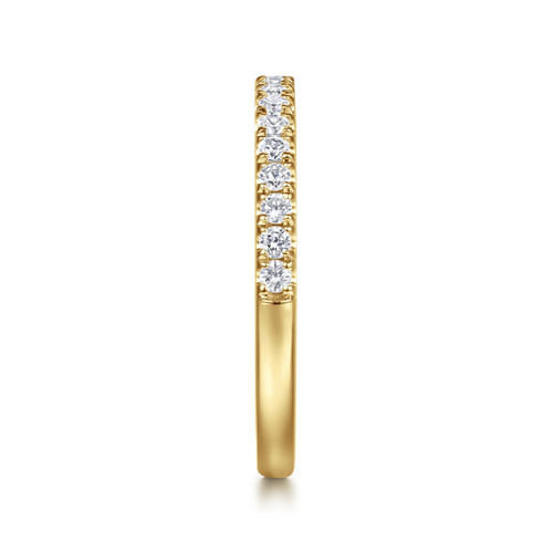 14K Yellow Gold Diamond Wedding Band