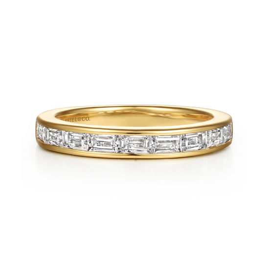Gabriel - 14K Yellow Gold Diamond Wedding Band
